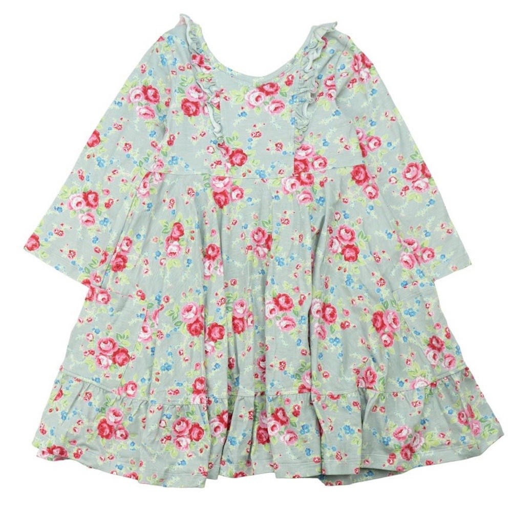 Natalie Grant long sleeve Flower Twirl dress girls size 8